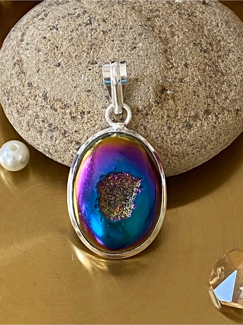Titanium Druzy Pendant - Picture 8 of 10